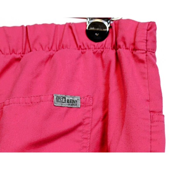 Grays Anatomy Professional Wear By Barco Pink Pants Scrubs Woman XL Drawstring - Picture 3 of 7
